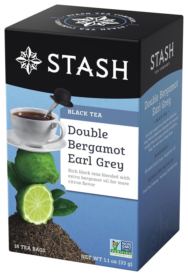 Stash Double Bergamot Earl Grey Black Tea, Tea bags, 18 ct - Image 1